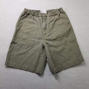 Vintage Worldwide Sportsmann Shorts Size Small 30 Green Pockets Fishing